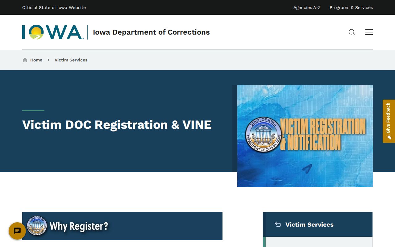 Official IowaVINE alerts for Jackson County jail and corrections records
